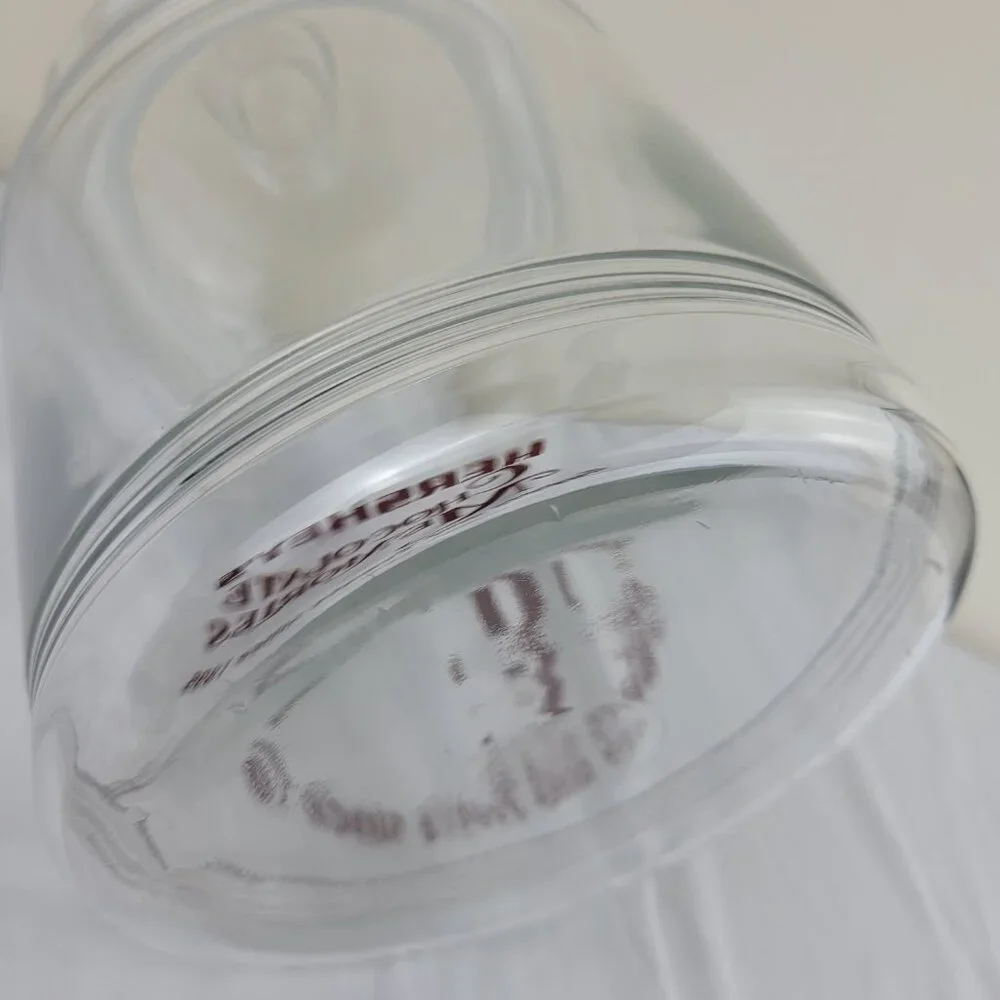 Vintage Hershey’s Chocolate Memories Sweets Treats 1895 Glass cookie jar Lid 90s - Picture 15 of 16